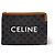 Céline Celine Zip Triomphe Coated Canvas Small Noir