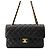 Borsa a spalla Chanel Black Matelassé Nero