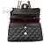Borsa a spalla Chanel Black Matelassé Nero - vista 6