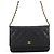 Portafoglio a catena Chanel Classic Matelassé Nero