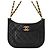 Borsa a tracolla Chanel Matelassé in pelle nera Nero