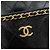 Borsa a tracolla Chanel Matelassé in pelle d'agnello nera Nero - vista 13