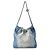 Borsa a tracolla Chanel Matelassé in denim blu