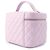 Borsa Vanity Chanel Matelassé Porpora - vista 2