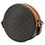 Céline Borsa a tracolla rotonda Celine Triomphe Marrone Nero - vista 2