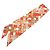 Hermès Pañuelo Twilly Bolduc Hermes Roja Multicolor