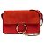 Borsa a tracolla Chloé Faye Rosso