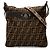 Borsa a tracolla Fendi Zucca Logo Plate Marrone