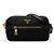 Borsa a tracolla Prada con placca logo triangolare Nero