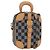 LOUIS VUITTON Damier Versette Vertical Tasche White Black N60273 LV Auth 204899SAM Schwarz Weiß