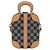 LOUIS VUITTON Damier Versette Vertical Tasche White Black N60273 LV Auth 204899SAM Schwarz Weiß - Ansicht 2