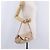 Sac Christian Dior Trotter Canvas Romantic Chain Bag PVC Ivory Silver Auth 206260SAM Argenté Écru - vue 31