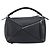 LOEWE Puzzle Bag Handtasche Leder 2way Schwarz Silber Auth ep16128M - Ansicht 2