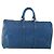 LOUIS VUITTON Epi Keepall 45 Boston Bag Blue M42975 LV Auth 197485 Blau