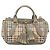 Borsa a mano BURBERRY Nova Check PVC 2way Beige Gold Auth 204398V D'oro - vista 2