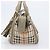 Borsa a mano BURBERRY Nova Check PVC 2way Beige Gold Auth 204398V D'oro - vista 4