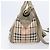Borsa a mano BURBERRY Nova Check PVC 2way Beige Gold Auth 204398V D'oro - vista 6
