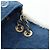 Borsa a tracolla con catena CHANEL Denim Blue Gold CC Auth 204897SM D'oro - vista 19