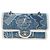 Borsa a tracolla con catena CHANEL Denim Blue Gold CC Auth 204897SM D'oro - vista 2