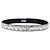 PRADA Bijoux Belt Satin 75/30 Black Silver Auth ki6885V Preto Prata