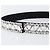PRADA Bijoux Belt Satin 75/30 Black Silver Auth ki6885V Preto Prata - vista 5