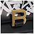 BALENCIAGA Borsa a Mano Small Hour Glass Pelle 2way Nero Oro 693546 Auth gh2347V - vista 20
