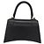 BALENCIAGA Borsa a Mano Small Hour Glass Pelle 2way Nero Oro 693546 Auth gh2347V - vista 3