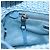 Bolsa de Ombro Miu Miu Raffia Blue Silver Auth bs37118A Prata Azul - vista 20