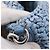 Bolsa de Ombro Miu Miu Raffia Blue Silver Auth bs37118A Prata Azul - vista 24