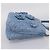 Bolsa de Ombro Miu Miu Raffia Blue Silver Auth bs37118A Prata Azul - vista 5