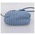 Bolsa de Ombro Miu Miu Raffia Blue Silver Auth bs37118A Prata Azul - vista 9