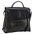 Bolsa LOEWE Velazquez em couro 2way Verde Prata Auth gh2401