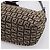 Borsa a tracolla FENDI Zucchino Canvas Mamma Baguette Marrone Argento Auth 204892V - vista 10