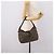Borsa a tracolla FENDI Zucchino Canvas Mamma Baguette Marrone Argento Auth 204892V - vista 26