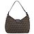 Borsa a tracolla FENDI Zucchino Canvas Mamma Baguette Marrone Argento Auth 204892V - vista 3