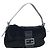 Borsa a tracolla FENDI Mamma Baguette in pelliccia nera Auth 206008SAM Nero