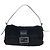 Borsa a tracolla FENDI Mamma Baguette in pelliccia nera Auth 206008SAM Nero - vista 2