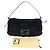 Borsa a tracolla FENDI Mamma Baguette in pelliccia nera Auth 206008SAM Nero - vista 26