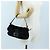 Borsa a tracolla FENDI Mamma Baguette in pelliccia nera Auth 206008SAM Nero - vista 27