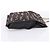 Borsa a mano con catena CHANEL Canvas Nero Tono Oro CC Auth mr2921A - vista 5