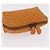 BOTTEGA VENETA INTRECCIATO Pouch Leather Orange Auth mr2980A Arancione - vista 6