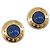 Orecchini CHANEL metallo Gold Tone CC Auth bs37295