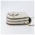 Borsa a tracolla con catena Jimmy Choo Pelle Silver Gold Auth 206104A Argento D'oro - vista 4