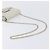 Borsa a tracolla con catena Jimmy Choo Pelle Silver Gold Auth 206104A Argento D'oro - vista 7