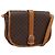 Céline Bolso de hombro CELINE Macadam Canvas PVC Leather Brown Gold Auth ep15969 Castaño Dorado