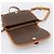 Céline Bolso de hombro CELINE Macadam Canvas PVC Leather Brown Gold Auth ep15969 Castaño Dorado - vista 17