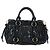 Borsa a mano Miu Miu Vitellolux 2way Black Gold Auth 205943V Nero D'oro - vista 2