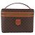 Céline CELINE Macadam Vanity Cosmetic Pouch PVC Brown Gold Tone Auth ki6896M Braun - Ansicht 2