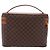 Céline CELINE Macadam Vanity Cosmetic Pouch PVC Brown Gold Tone Auth ki6896M Braun - Ansicht 3