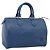 LOUIS VUITTON Epi Speedy 25 Hand Bag Toledo Blue M43015 LV Auth 206328